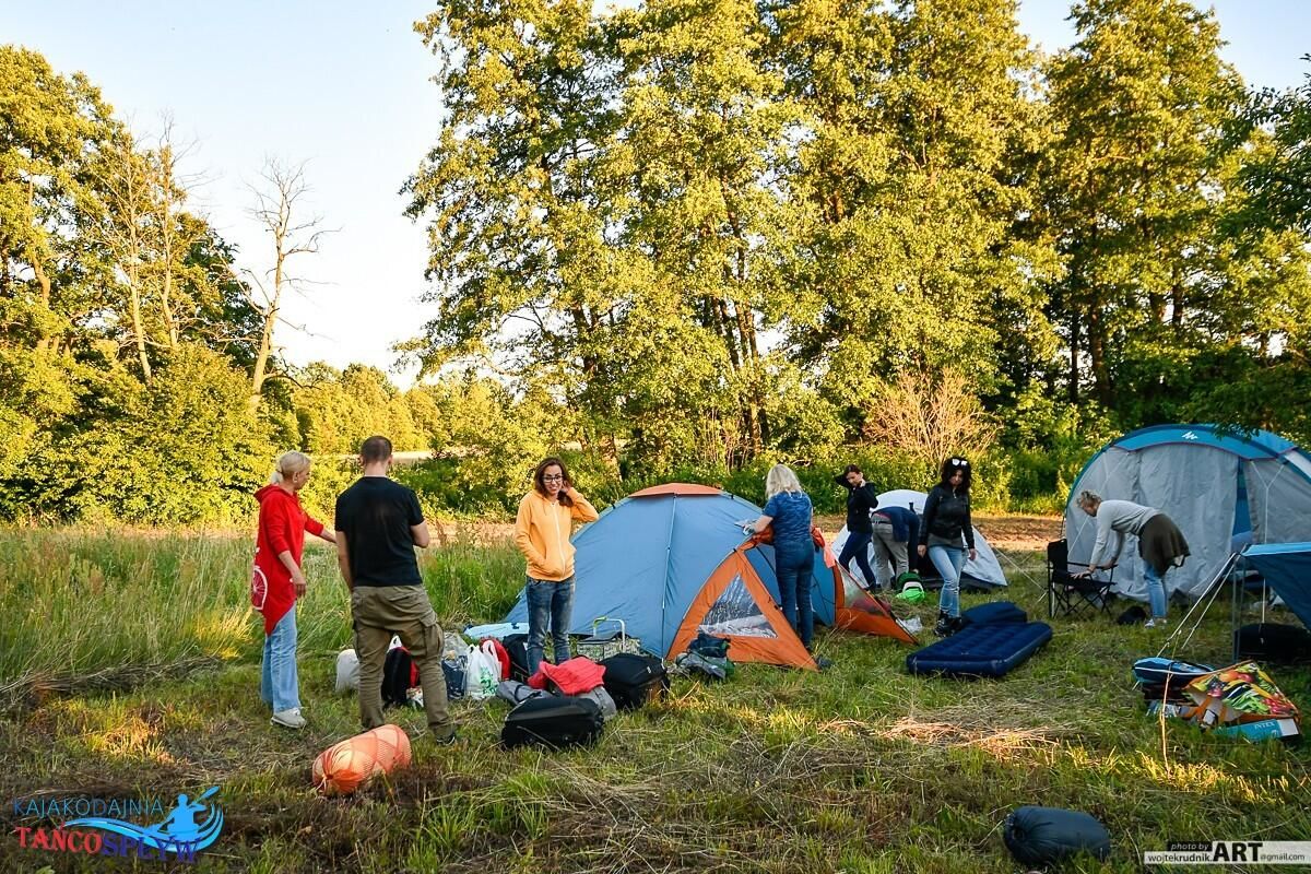 Кемпинги Forest Campsite at the Wierzyca river Kolińcz-16